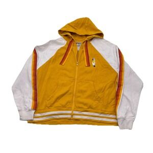 Disney Cruise Line Zip-up Yellow White Minnie Mouse Ice cream Cone Hoodie 2XL